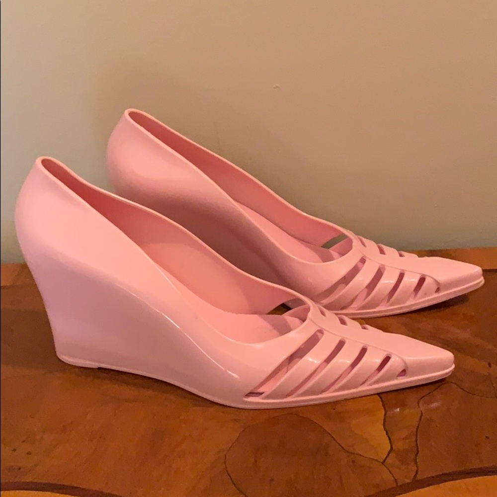 Melissa Pink Wedges